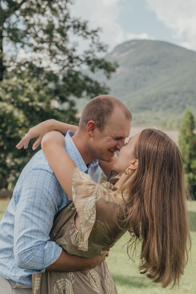 happy engaged couple photos