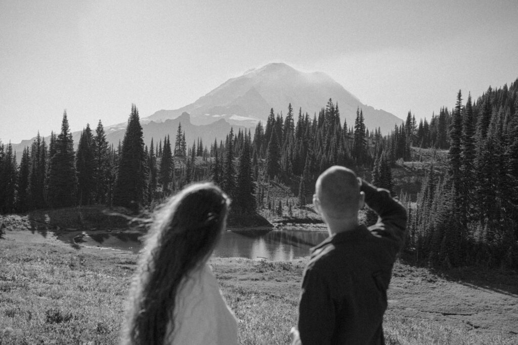 naches peak loop trail mount rainier national park adventurous couple session kate waldis creative