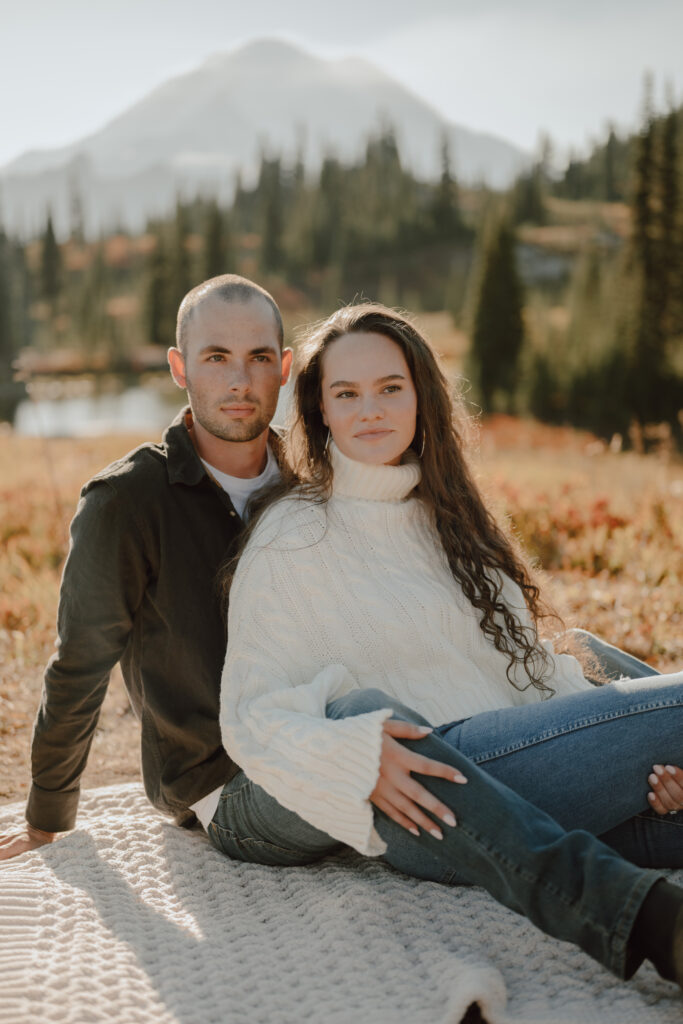 naches peak loop trail mount rainier national park adventurous couple session kate waldis creative